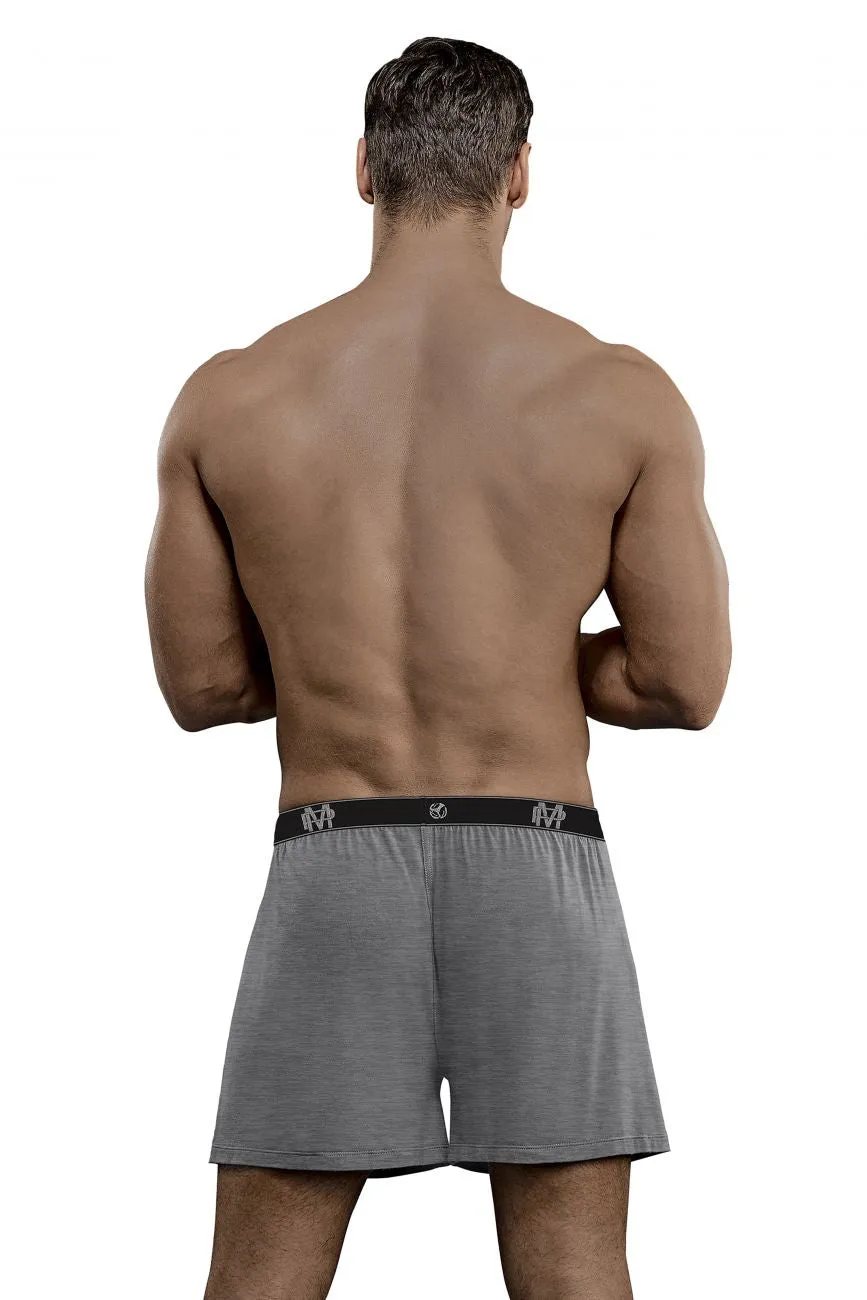 Male Power 160-253 Bamboo Boxer Short Gray