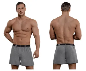 Male Power 160-253 Bamboo Boxer Short Gray