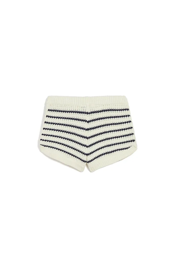 Marina Knit Striped Shorts