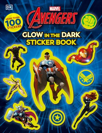 Marvel Avengers Glow in the Dark Sticker Book March 5th 2024