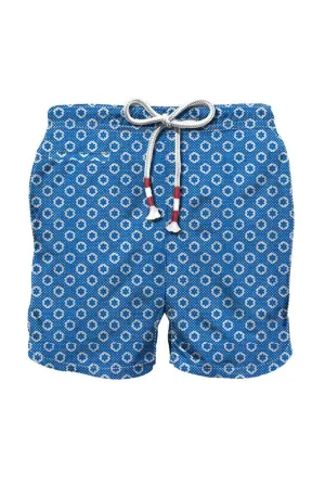 MC2 SAINT BARTH Men Swim Shorts Caprese Flower Pois