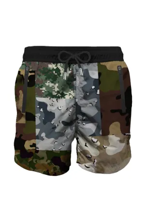MC2 SAINT BARTH Men Swim Shorts Gustavia Camo Patch