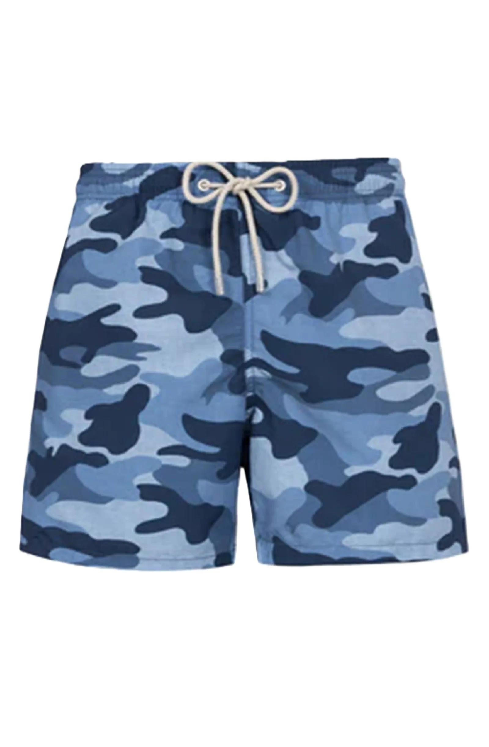 MC2 SAINT BARTH Men Swim Shorts Gustavia Camouflage Denim Print