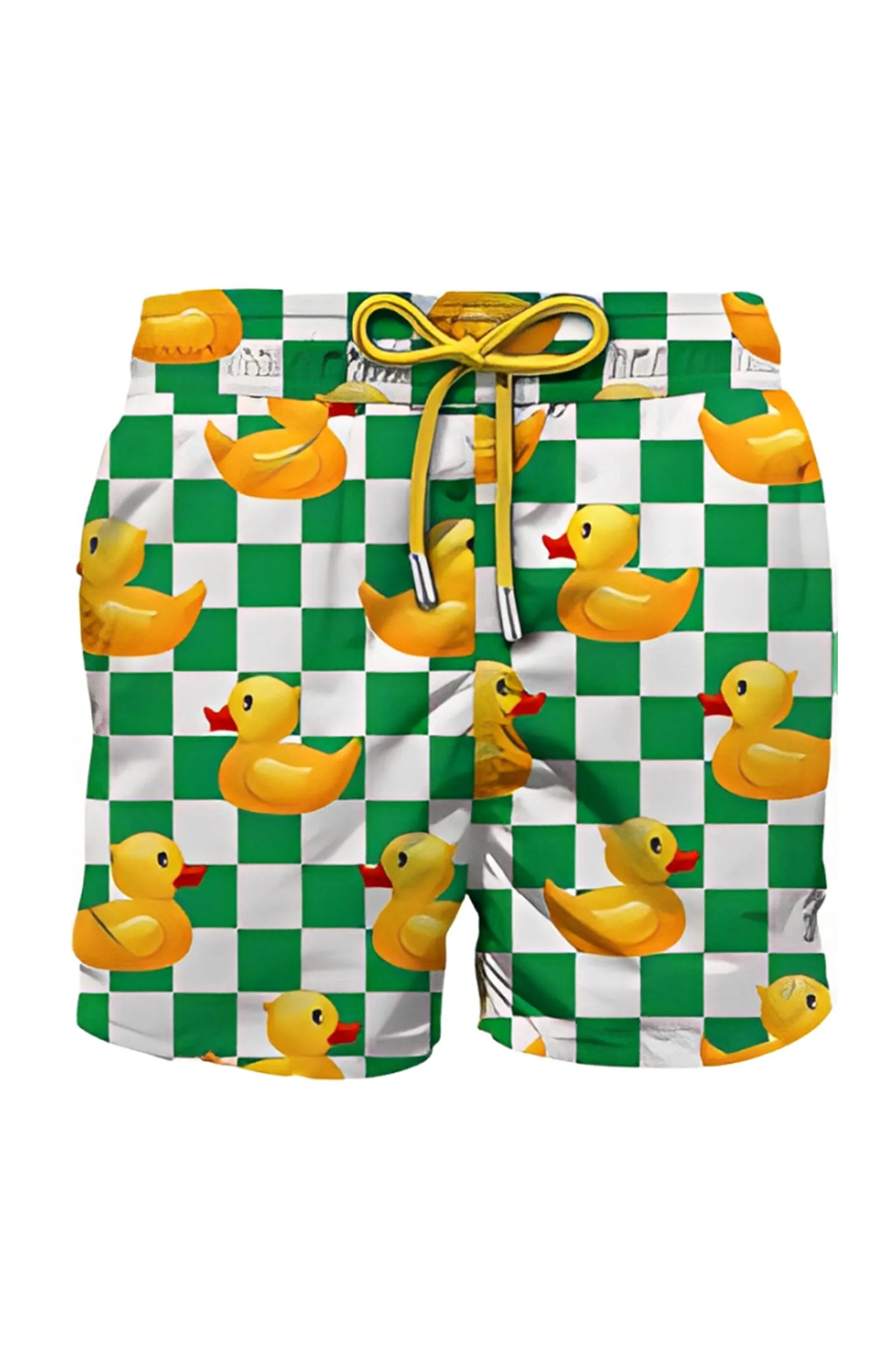 MC2 SAINT BARTH Men Swim Shorts Gustavia Ducky Checkered