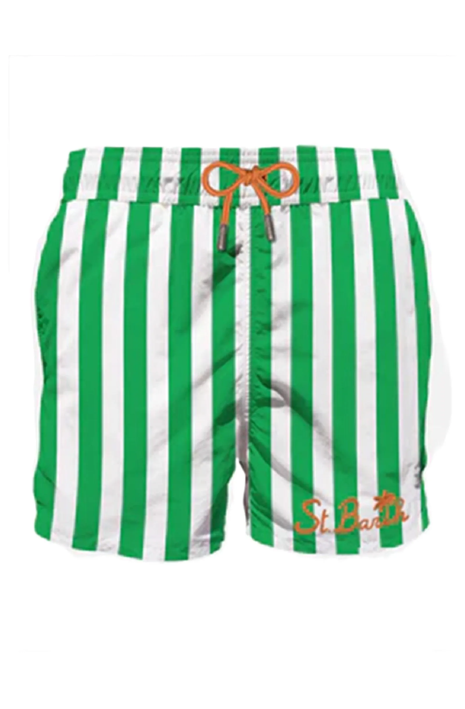 MC2 SAINT BARTH Men Swim Shorts Gustavia Green Striped
