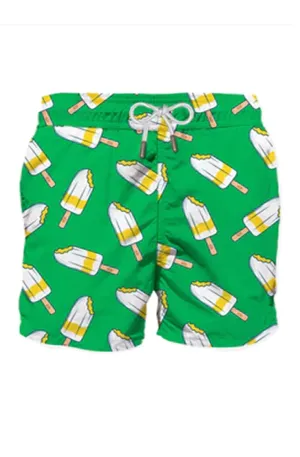 MC2 SAINT BARTH Men Swim Shorts Gustavia Ice Lemonissimo