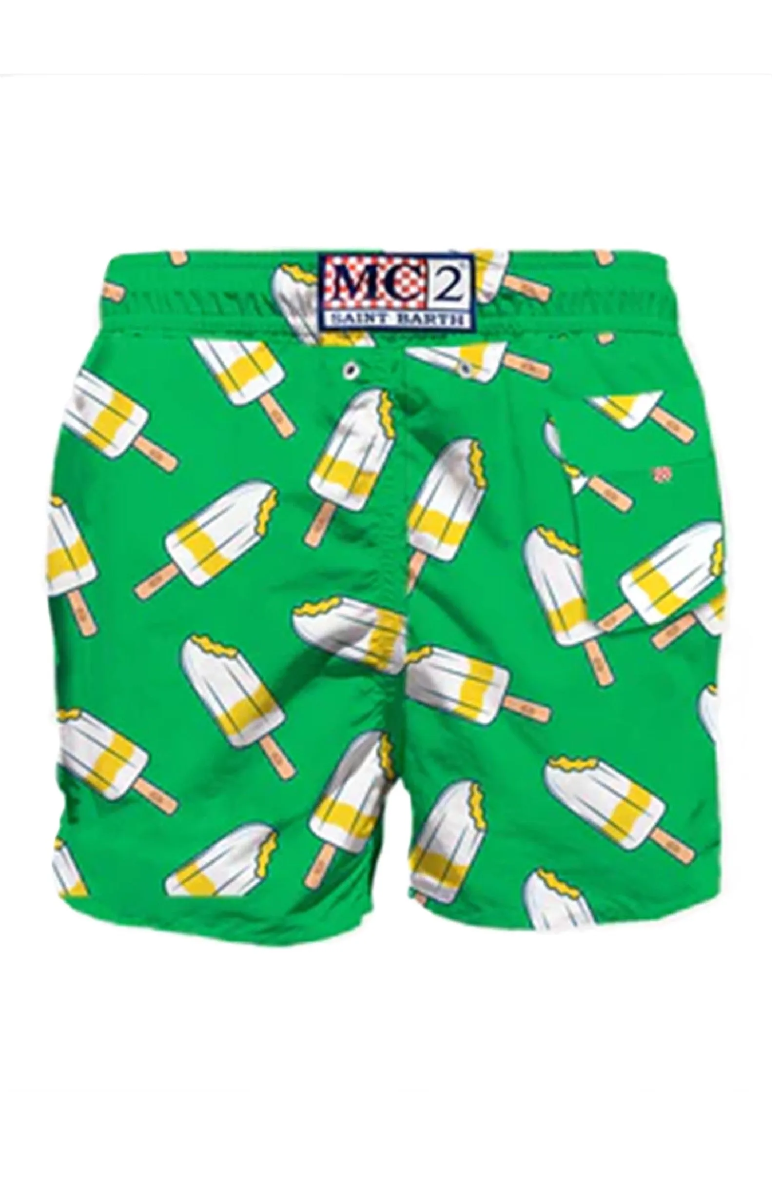MC2 SAINT BARTH Men Swim Shorts Gustavia Ice Lemonissimo