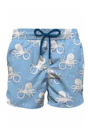 MC2 SAINT BARTH Men Swim Shorts Gustavia Mono Octopus Bubbles