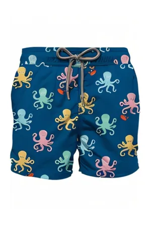 MC2 SAINT BARTH Men Swim Shorts Gustavia Octopus Cutie
