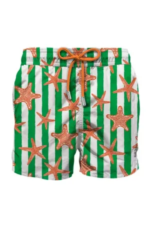 MC2 SAINT BARTH Men Swim Shorts Gustavia Starfish Crew