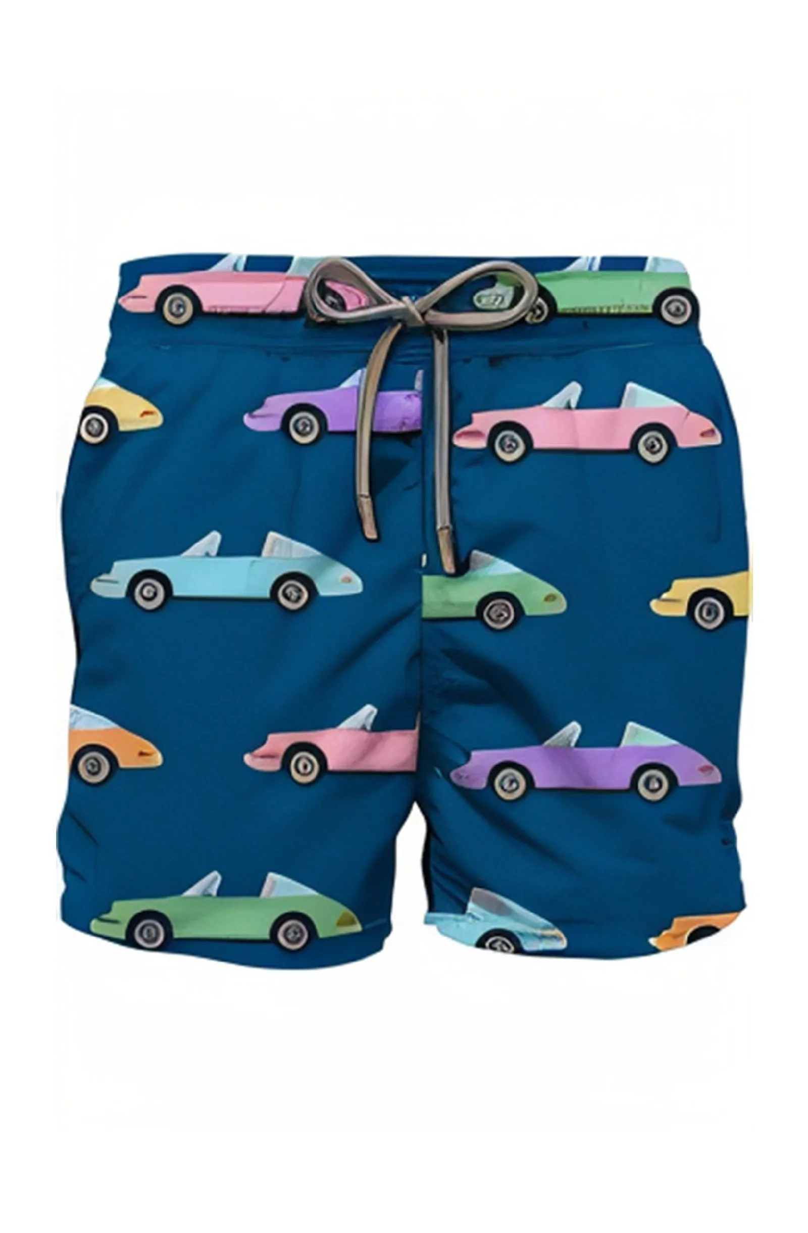 MC2 SAINT BARTH Men Swim Shorts Gustavia Vintage Car