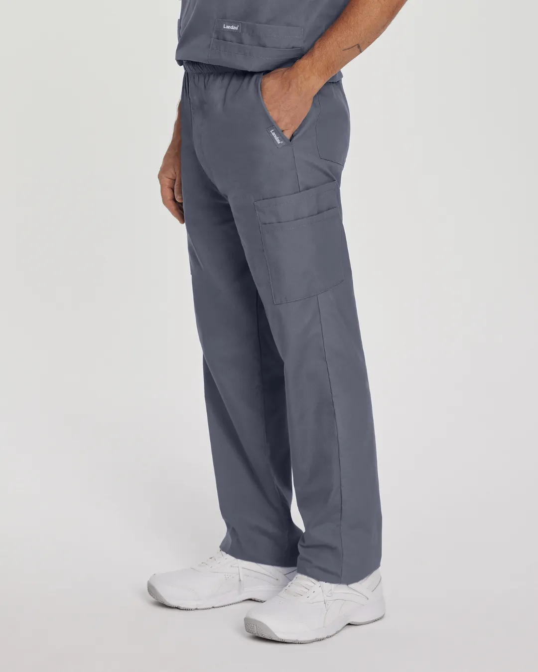 Men's Essentials Scrub Set - Steel Grey
