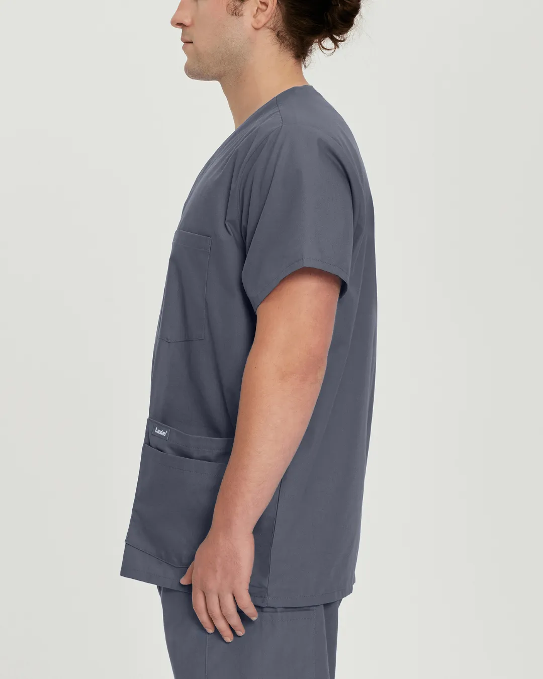 Men's Essentials Scrub Set - Steel Grey