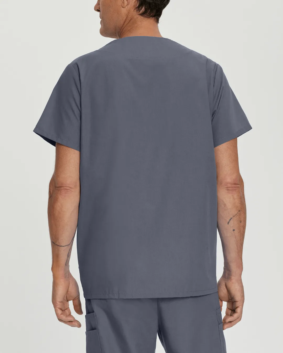 Men's Essentials Scrub Set - Steel Grey