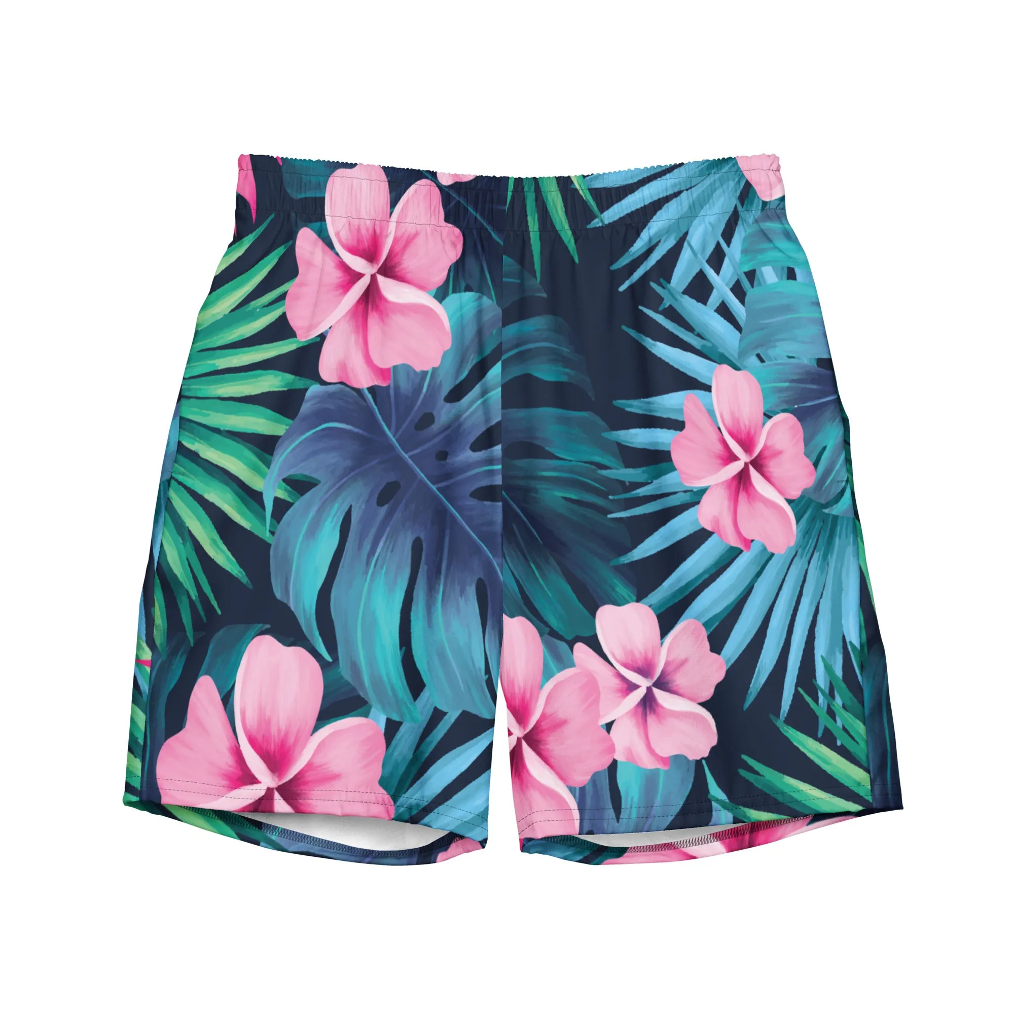 Men's Floral Print Swim Trunks