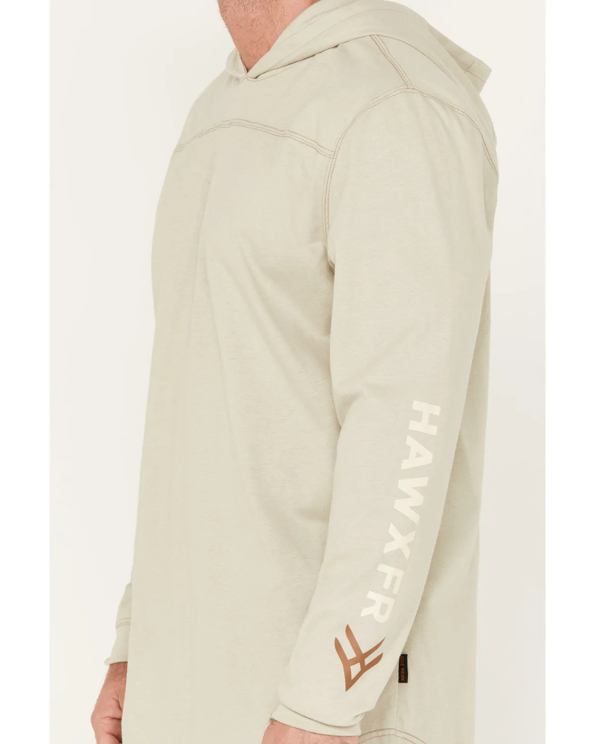 Men's FR Logo Hooded Long Sleeve Shirt