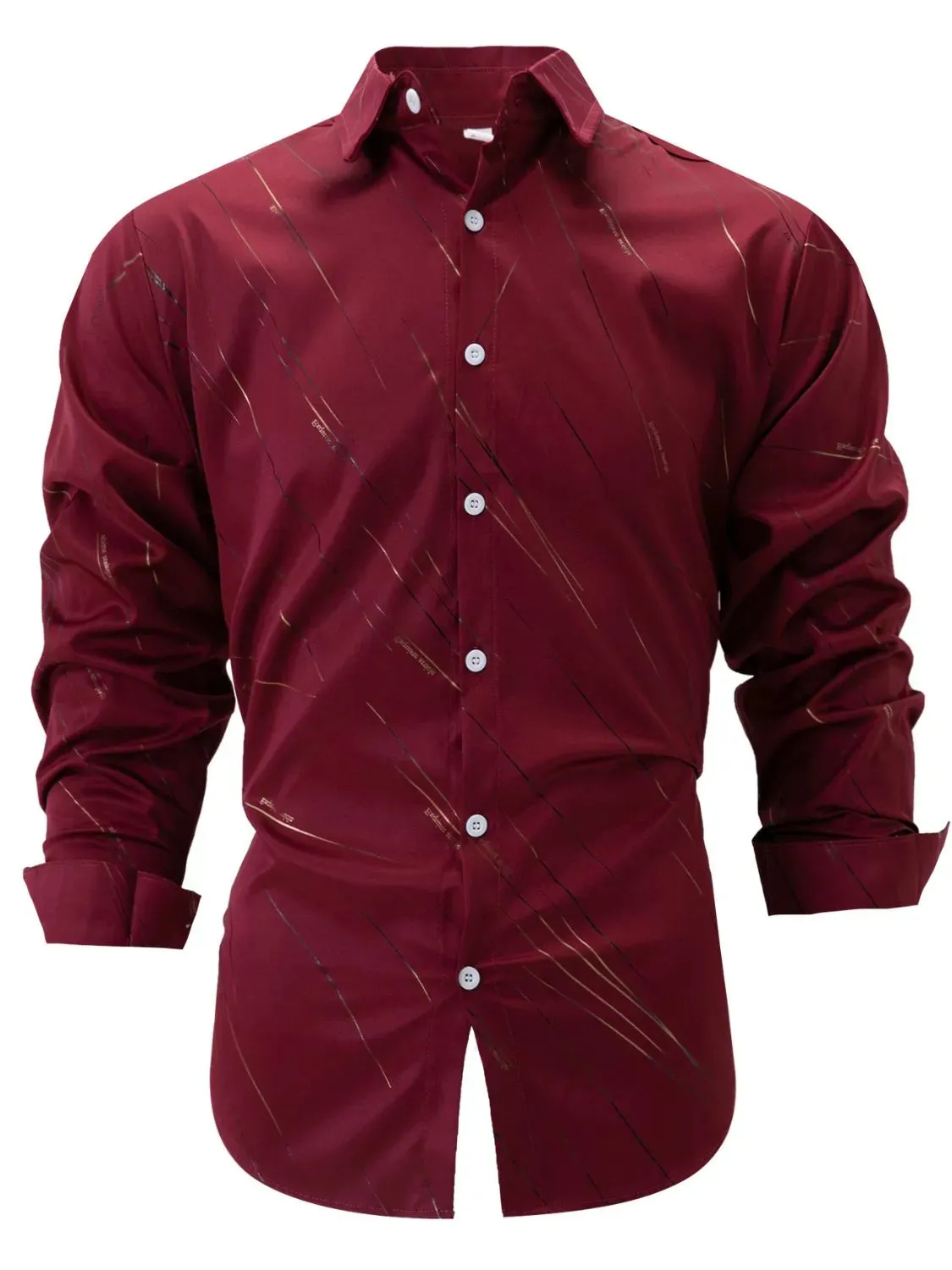 Men's Full Size Button Up Long Sleeve Shirt Plus Size