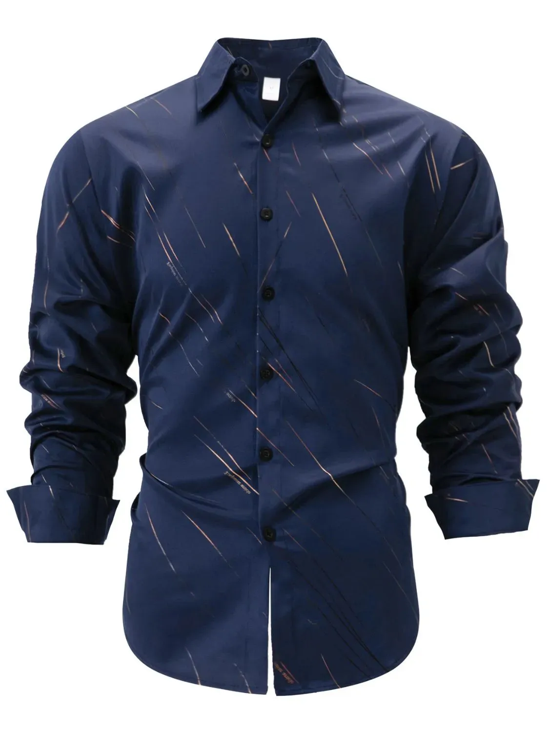 Men's Full Size Button Up Long Sleeve Shirt Plus Size