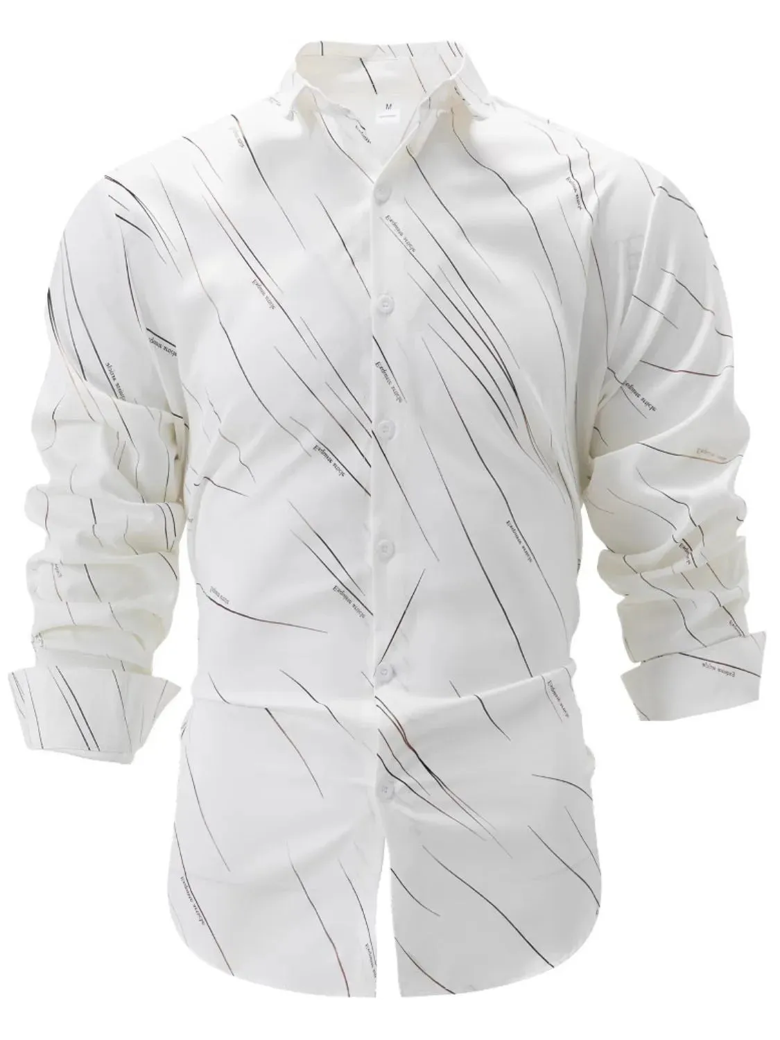 Men's Full Size Button Up Long Sleeve Shirt Plus Size