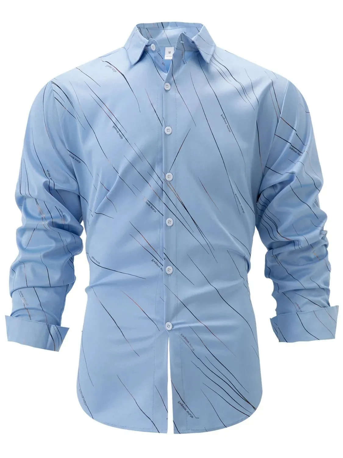 Men's Full Size Button Up Long Sleeve Shirt Plus Size
