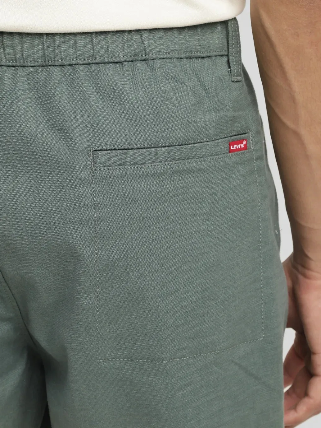 Men's Green Regular Fit Shorts