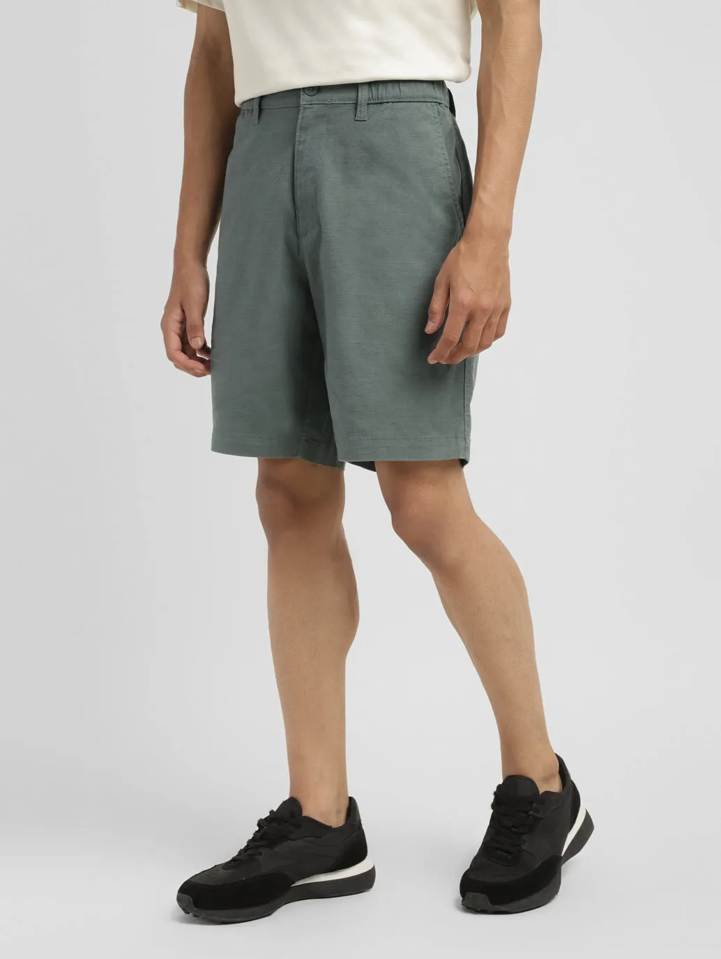 Men's Green Regular Fit Shorts