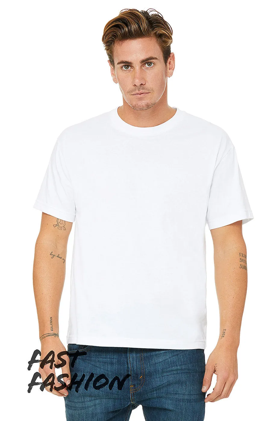 MEN'S HEAVYWEIGHT STREET TEE -White