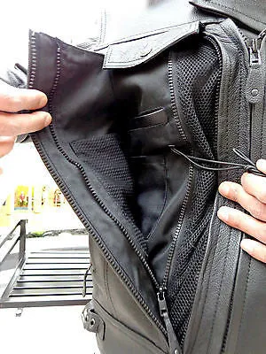 Men's Motorcycle Brn Double Pistole Pete Retro Leather jacket
