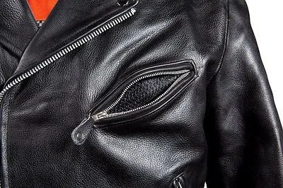 MEN'S MOTORCYCLE COWHIDE CLASSIC M/C JACKET LACE POLICE TERMINATOR STYLE