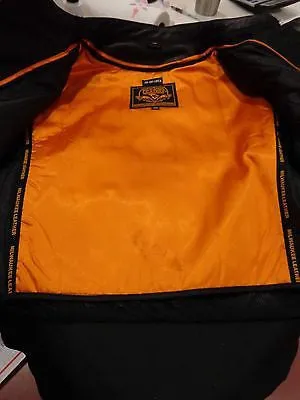 MEN'S MOTORCYCLE SWAT TEXTILE RACER JACKET WITH SINGLE PANEL & 2 GUN POCKETS