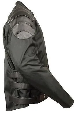MEN'S MOTORCYCLE SWAT TEXTILE RACER JACKET WITH SINGLE PANEL & 2 GUN POCKETS