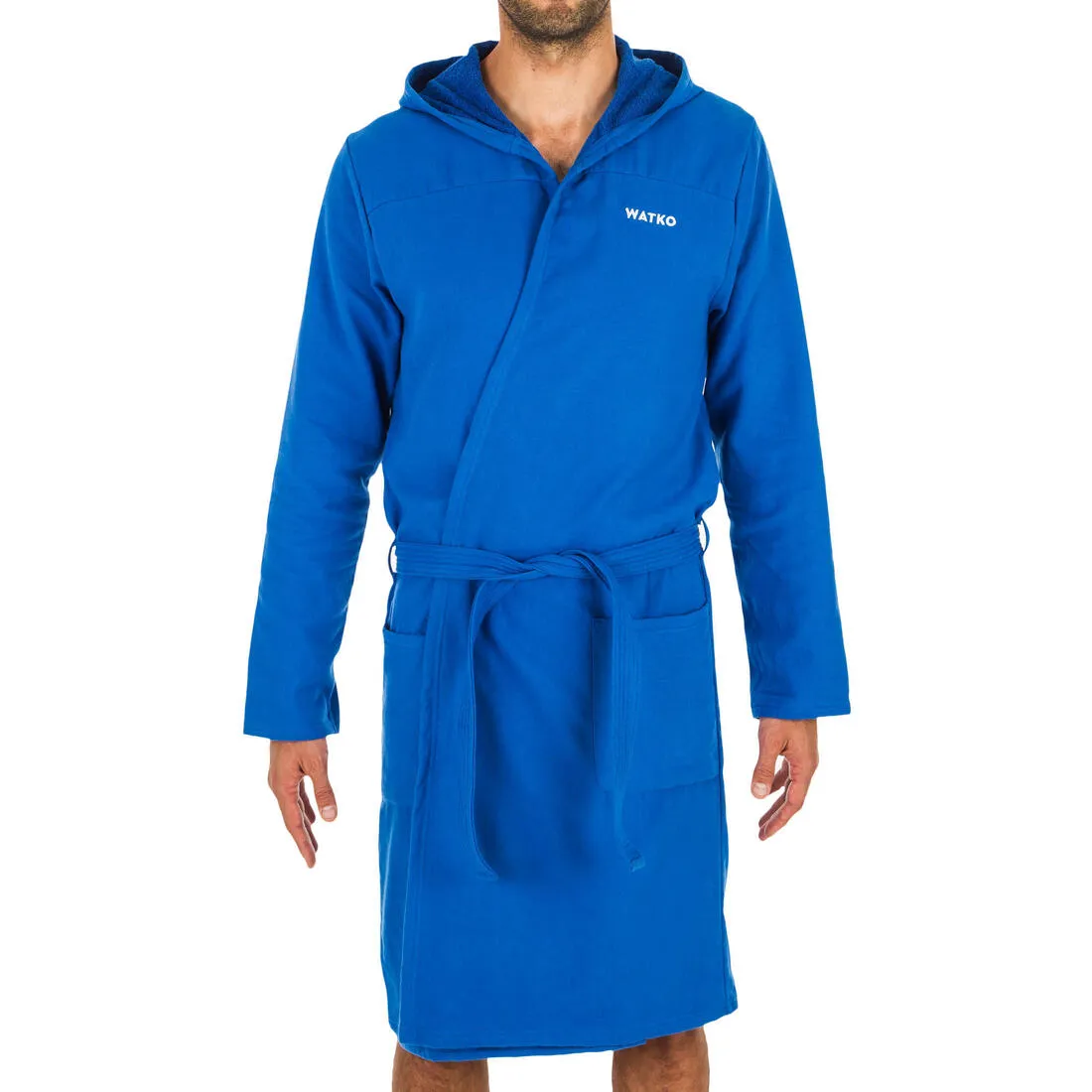 Men's organic cotton pool bathrobe