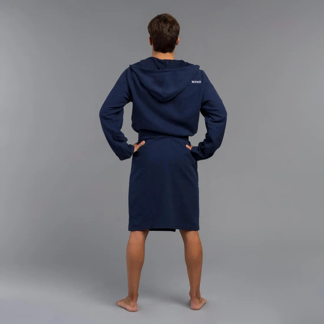Men's organic cotton pool bathrobe