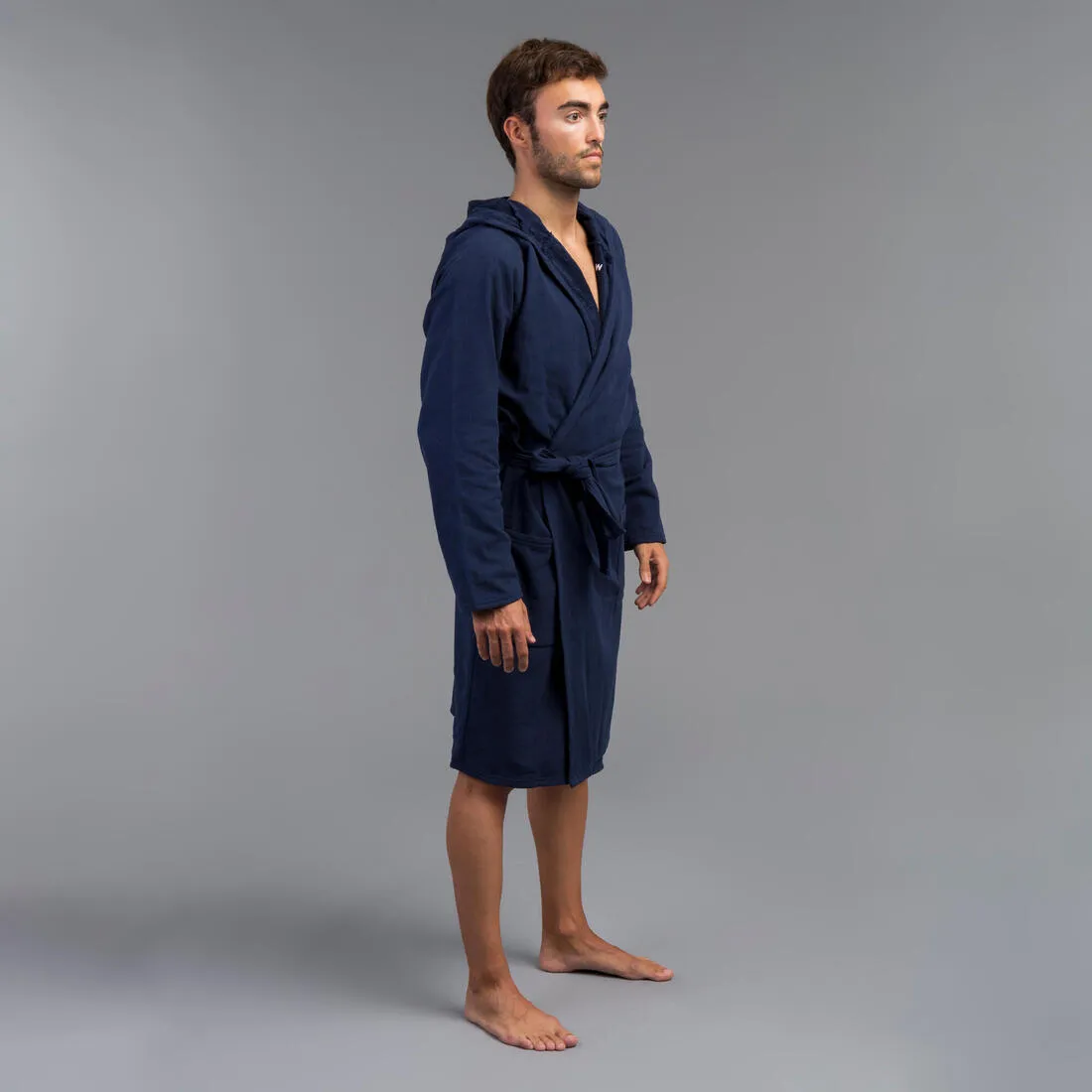 Men's organic cotton pool bathrobe