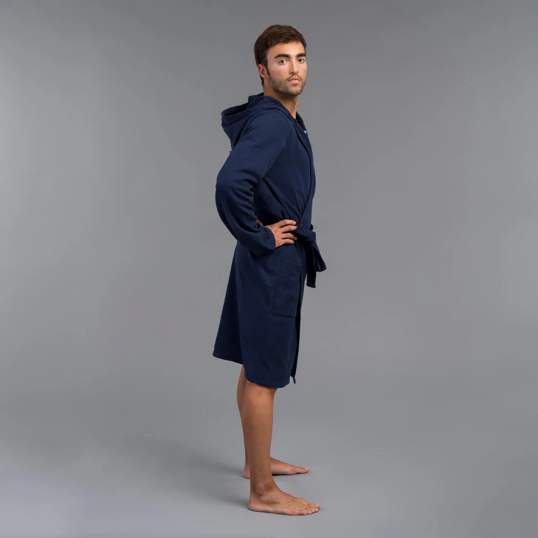 Men's organic cotton pool bathrobe