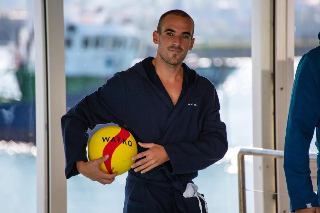 Men's organic cotton pool bathrobe