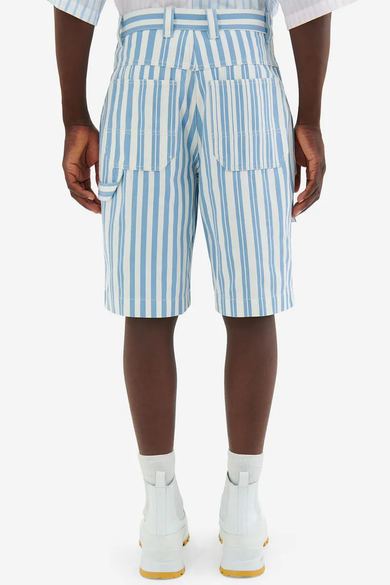 MEN'S OUTDOOR BERMUDA SKY BLUE STRIPES