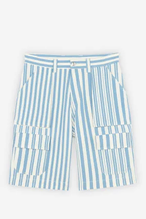 MEN'S OUTDOOR BERMUDA SKY BLUE STRIPES