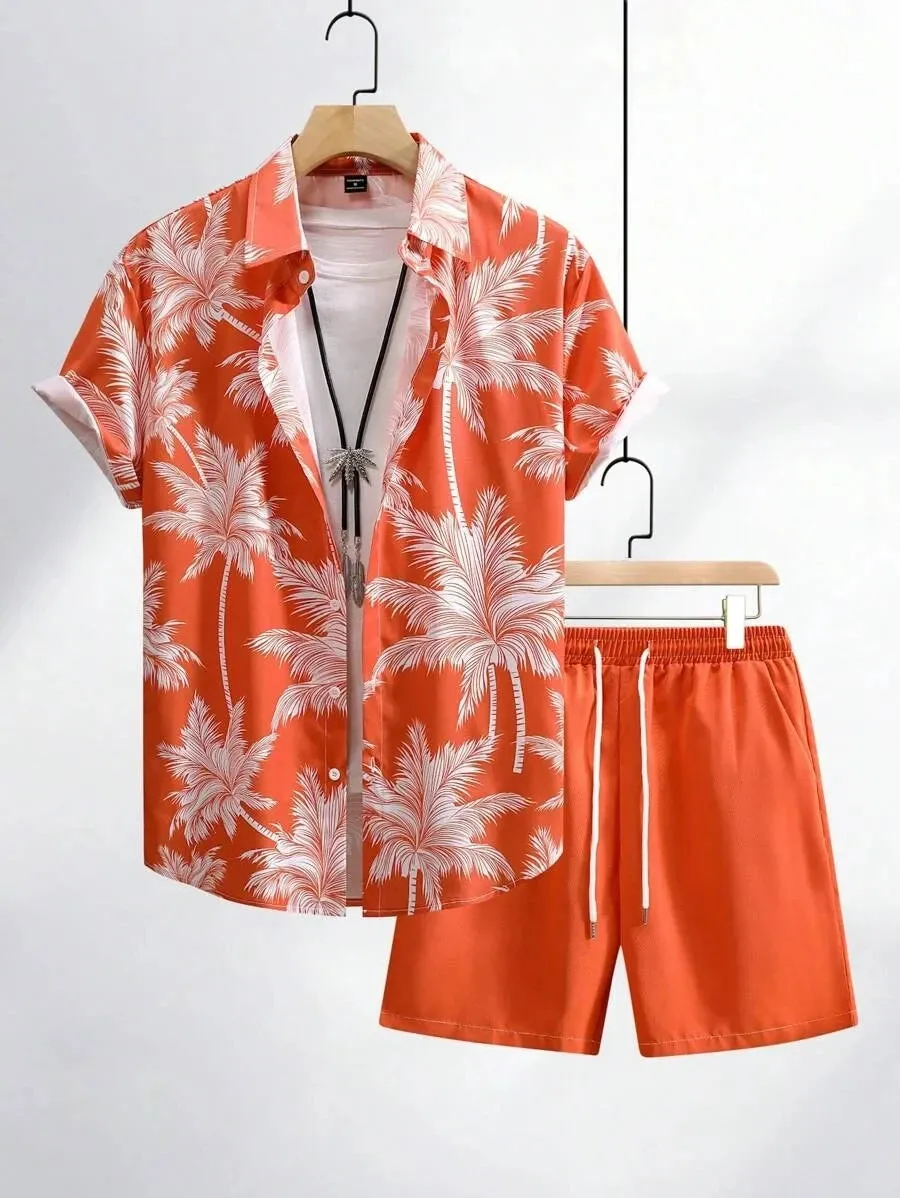 Men's Paisley Scarf Print Outfit