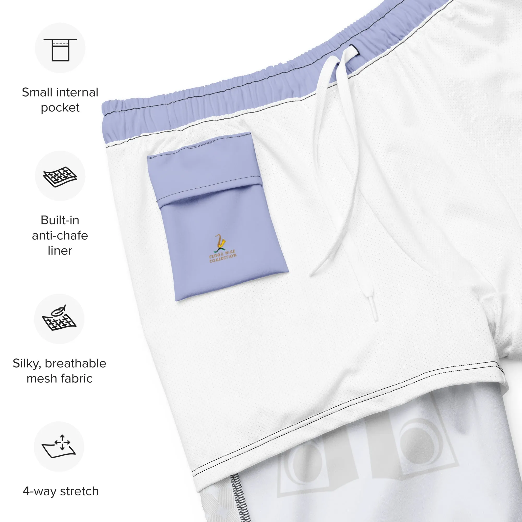 Men's Purple Swim Trunks