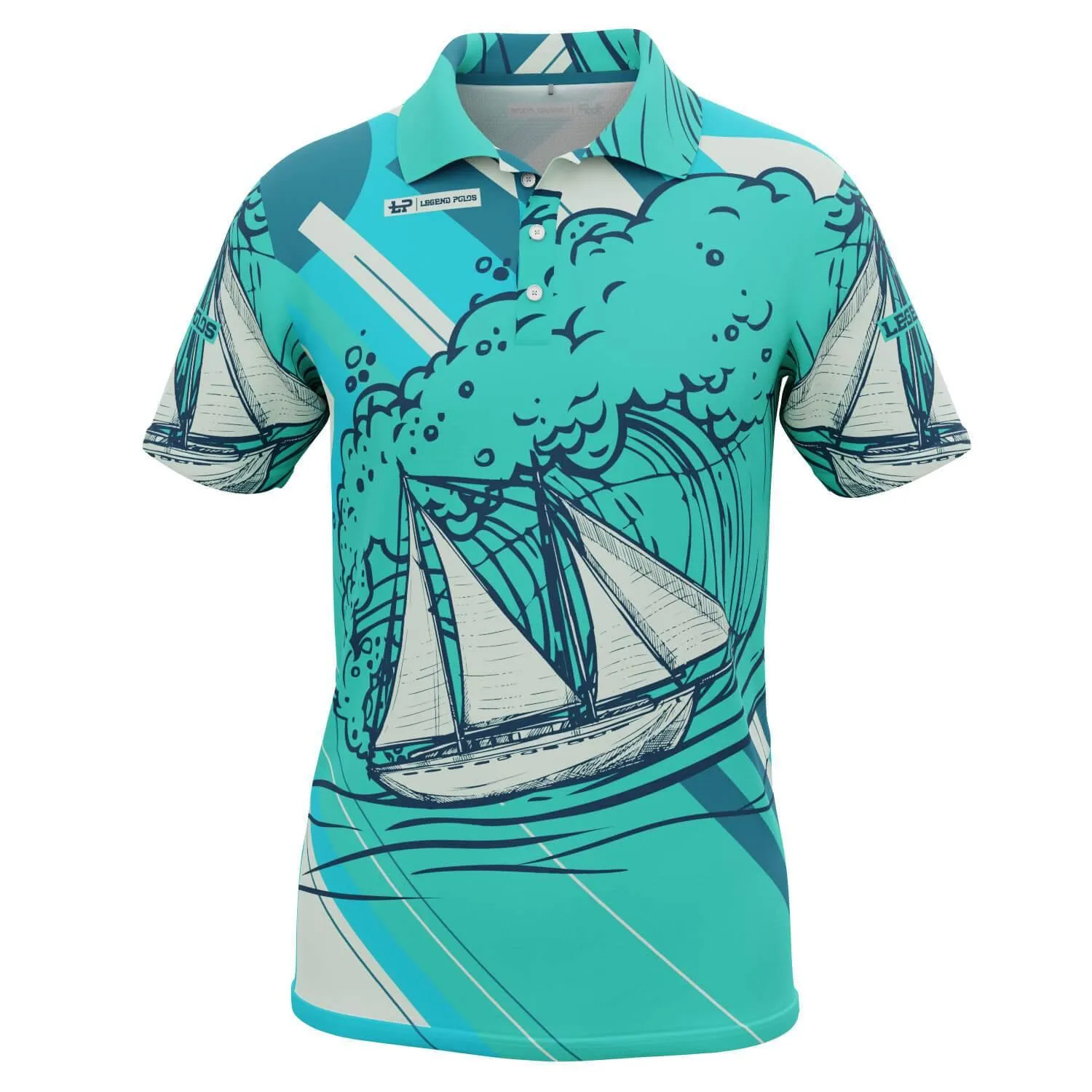 Men's Rolling Seas Short Sleeve Sailing Shirt