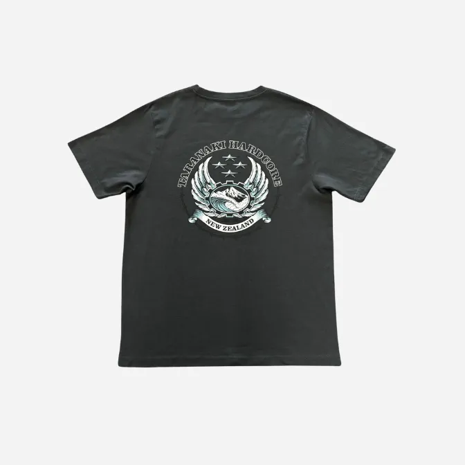 Mens Sailor Print T-Shirt - Charcoal