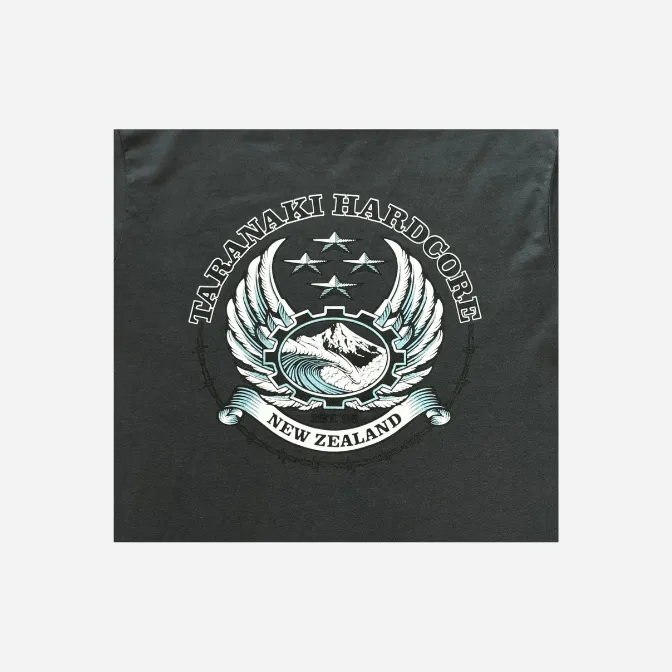 Mens Sailor Print T-Shirt - Charcoal