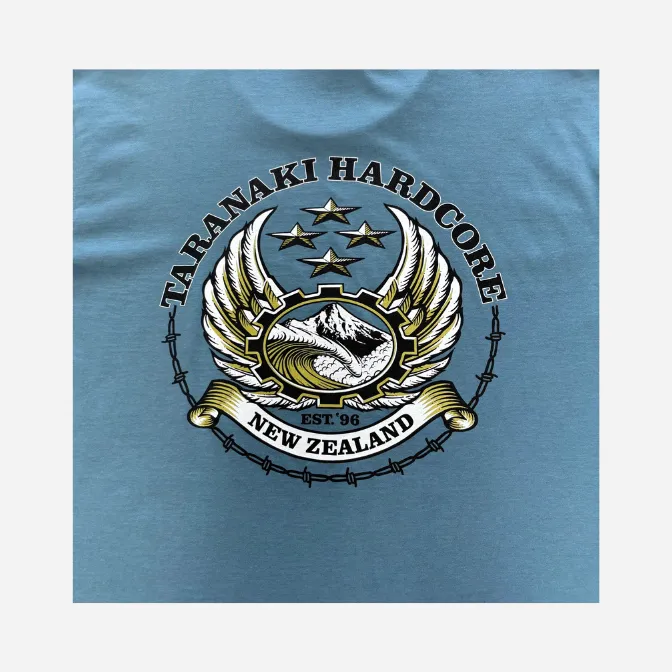Mens Sailor Print T-Shirt - Slate Blue