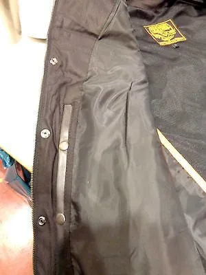 MEN'S SON OF ANARCHY LEATHER MOTORCYCLE VEST 2 GUN POCKETS INSIDE PREMIUM