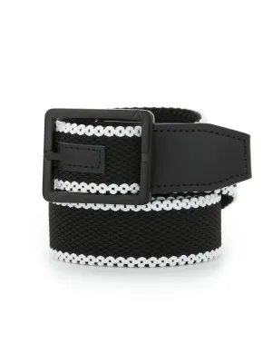Men's Striped Stretch Belt