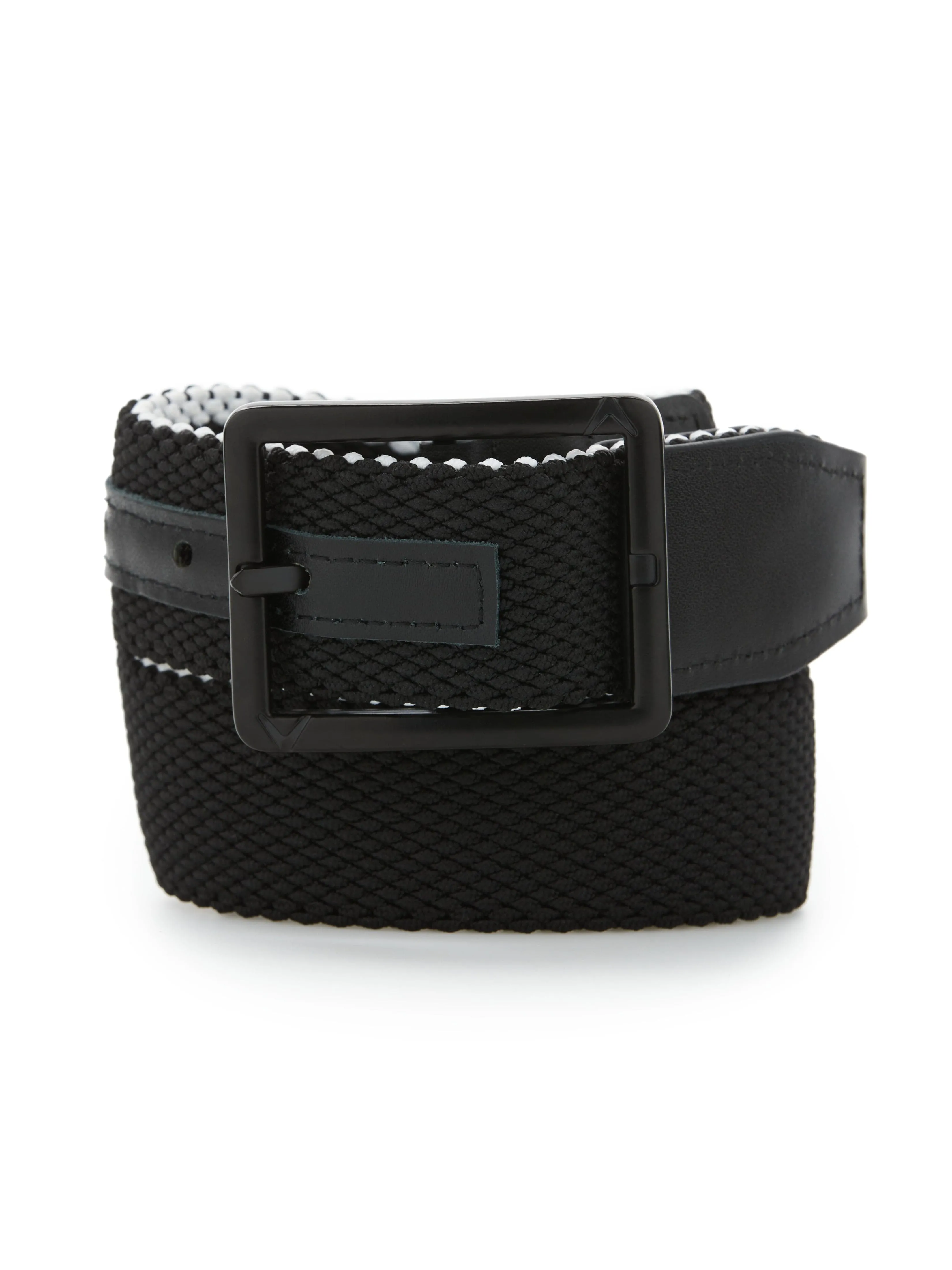 Men's Striped Stretch Belt