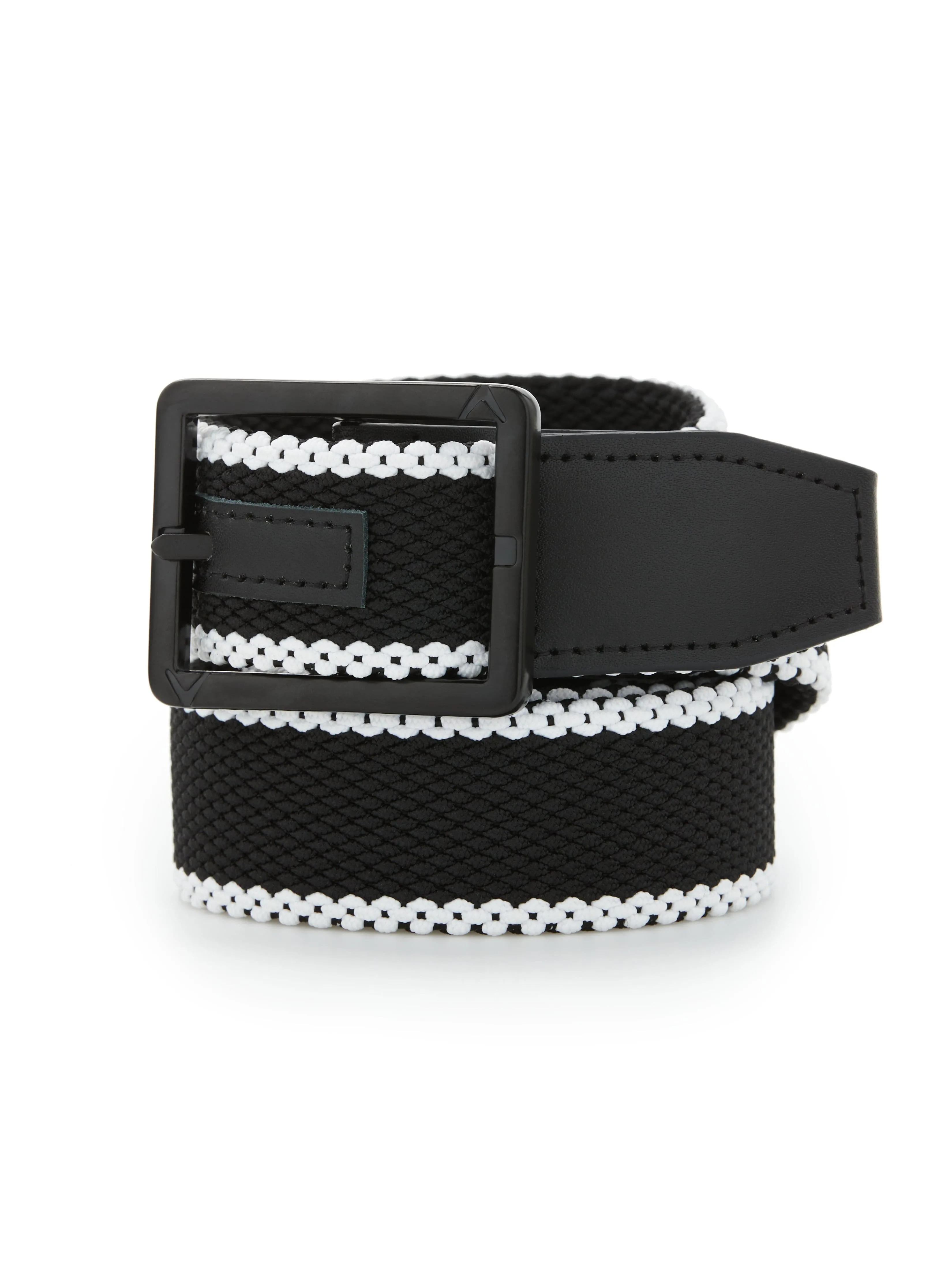 Men's Striped Stretch Belt