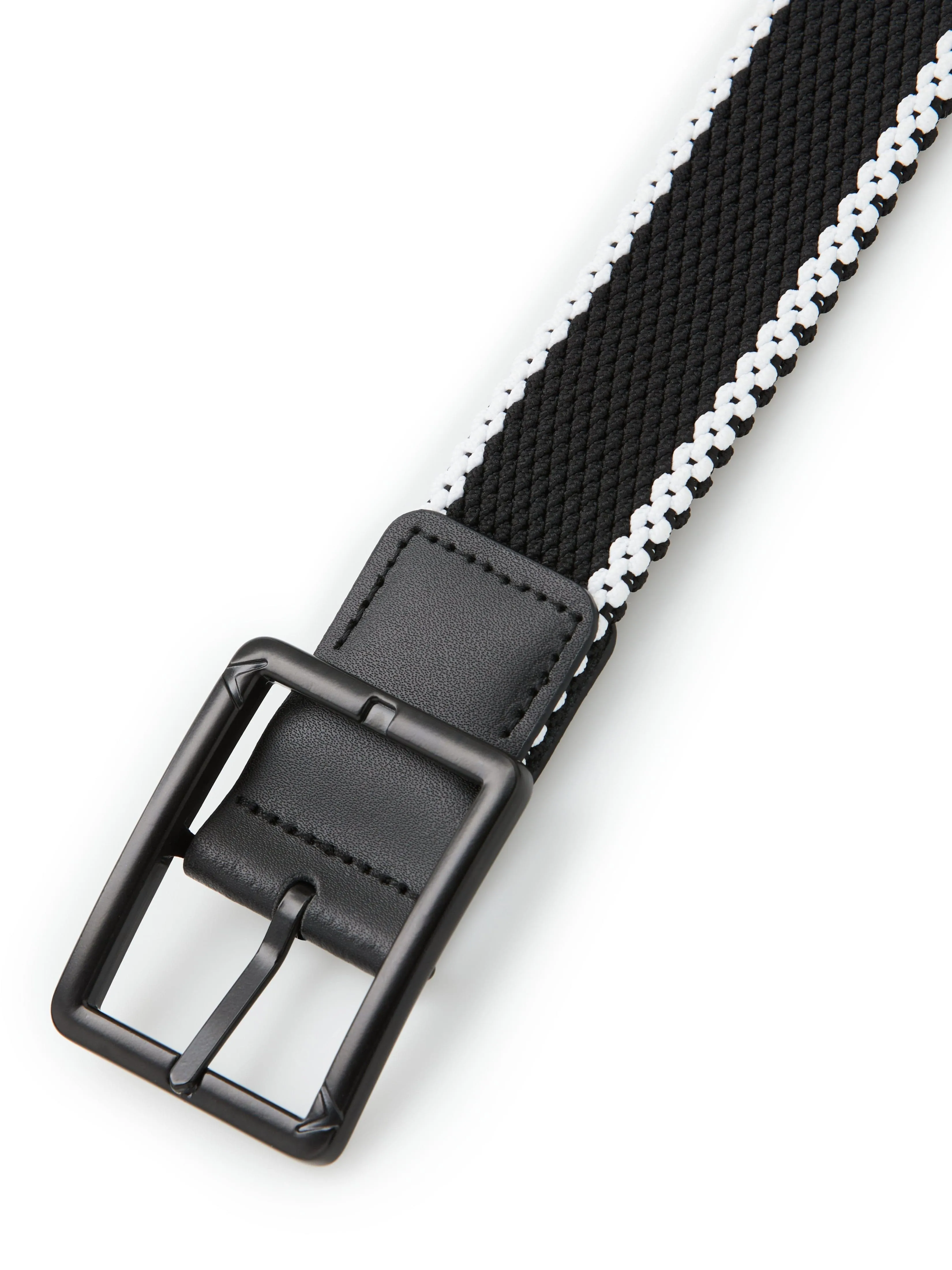 Men's Striped Stretch Belt