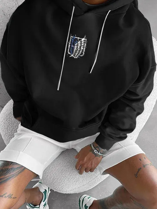Men's Stylish Comic Print Hoodie